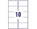 Etichette Bianche in Carta Riciclata, Disponibili in Diversi Formati, mm 99,1x57