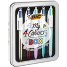 4 Colours Collection Box, Contiene 5 Penne a Sfera 4 Colours in Speciale Confezione in Metallo, 4 colours collection box