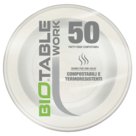 Piatti in Bioplastica Rigida, Biodegradabili e Compostabili, Piatto fondo cf.50