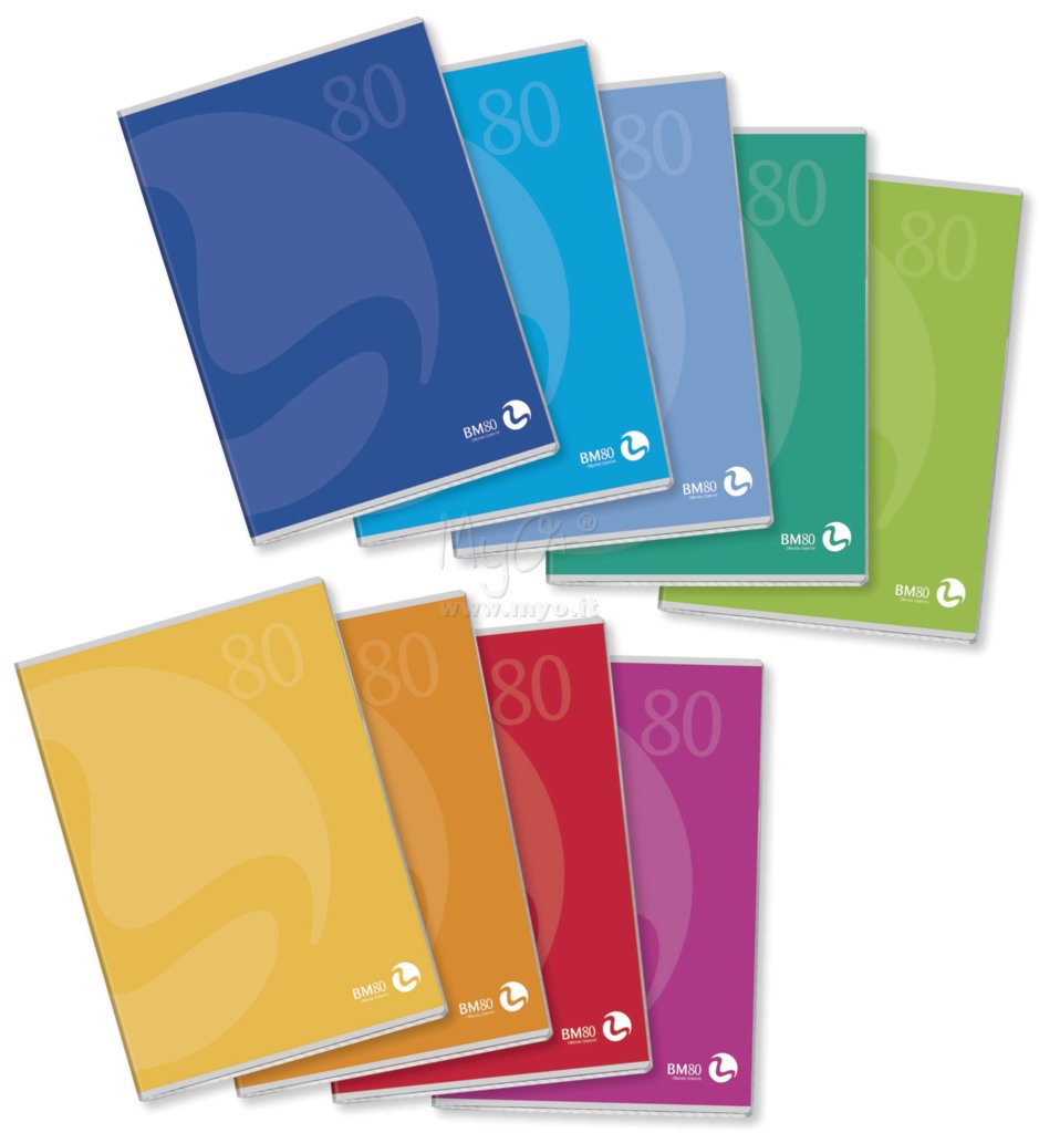 Quaderno Color 80, 40 Fogli, Varie Rigature e Formati acquista in MyO  S.p.a. Cancelleria forniture per ufficio