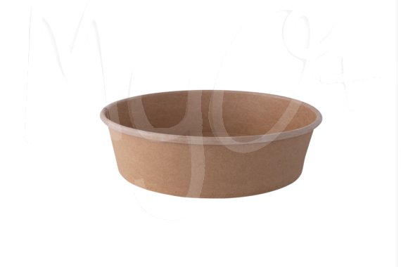 Bowl, Piatto Scodella Rotondo in Polpa di Cellulosa, Colore Avana, Capacita' ml 500