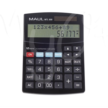 Calcolatrice da Tavolo Modello MTL 800, con Dispaly a 12 Cifre e 2 Righe