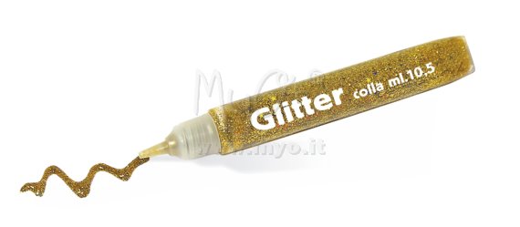 Colla Glitter in Tubetti, Disponibile in Diversi Assortimenti
