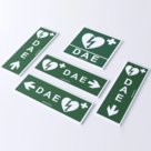 Defibrillatore Samaritan®, Set 5 cartelli (quadrato15x15cm e rettangolare10x30cm)