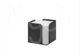 Cubo Portafoglietti Re-Solution, nero