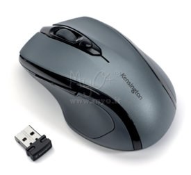 Mouse Wireless Pro Fit, Ergonomico, 2,4 Ghz, 1750 Dpi, grigio