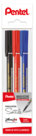 Marcatore Permanente NF450, Punta Extrafine, Tratto mm 0,6, Vari Colori, 3 assortiti