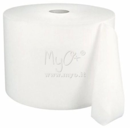 Rotolo Asciugatutto Bianco, Strappi 500, Ideale per Case di Cura e di Riposo