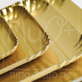 Vassoi in Cartone con Rivestimento Oro, Disponibili in Diversi Formati