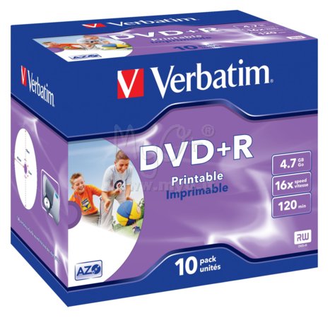 Spindle Dischi DVD-R e DVD+R, Stampabili, 4,7 Gb, 25 Pezzi