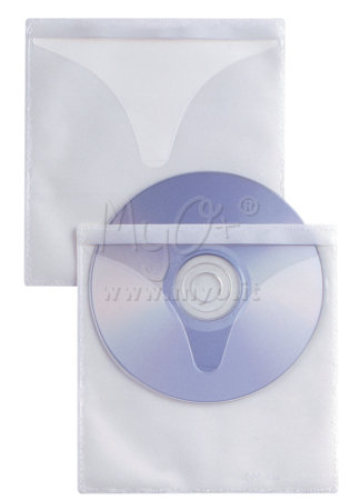 Busta per CD con Chiusura Adesiva, 12,5 x 12 Cm, 25 Pezzi