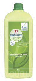 Green Clean Detergente Disincrostante Acido, Ecolabel, Disponibile in Flacone Spray e Tanica