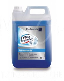 Lysoform Detergente Professionale, Disinfettante 5L, disinfettante battericida