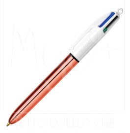 Penna Multifunzione a 4 Colori, Disponibile in Diverse Tipologie e Colorazioni, rose gold