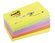Post-it® Z-Notes, Blocchetti da 100 Fogli, 76 x 76 mm, neon 6 pezzi