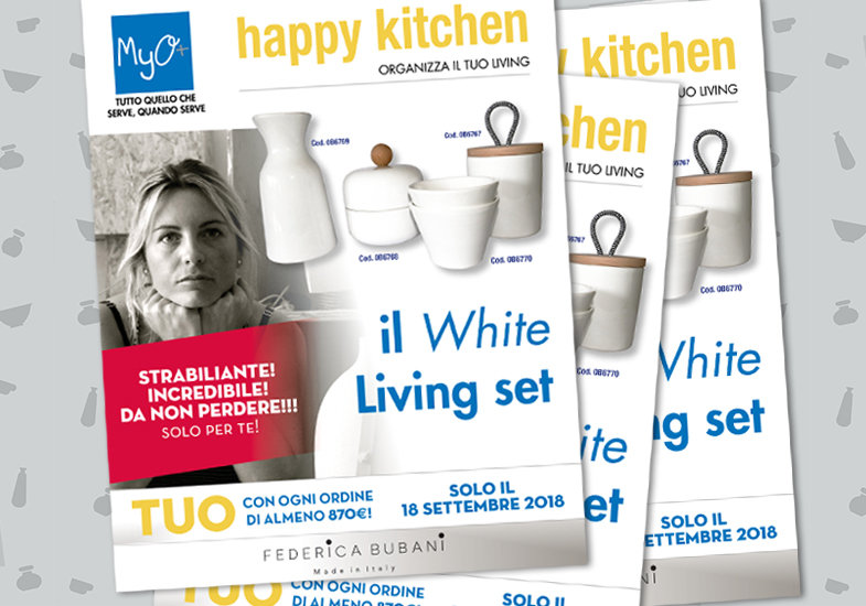 Promozione Happy Kitchen: Organizza il TUO Living con il WHITE Living Set!!!