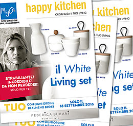 Promozione Happy Kitchen: Organizza il TUO Living con il WHITE Living Set!!!