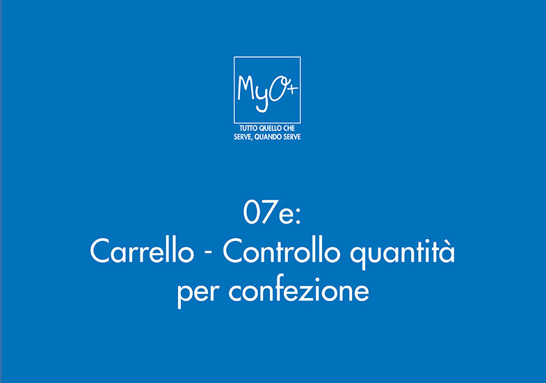 07e - Carrello - Controllo quantità per confezione