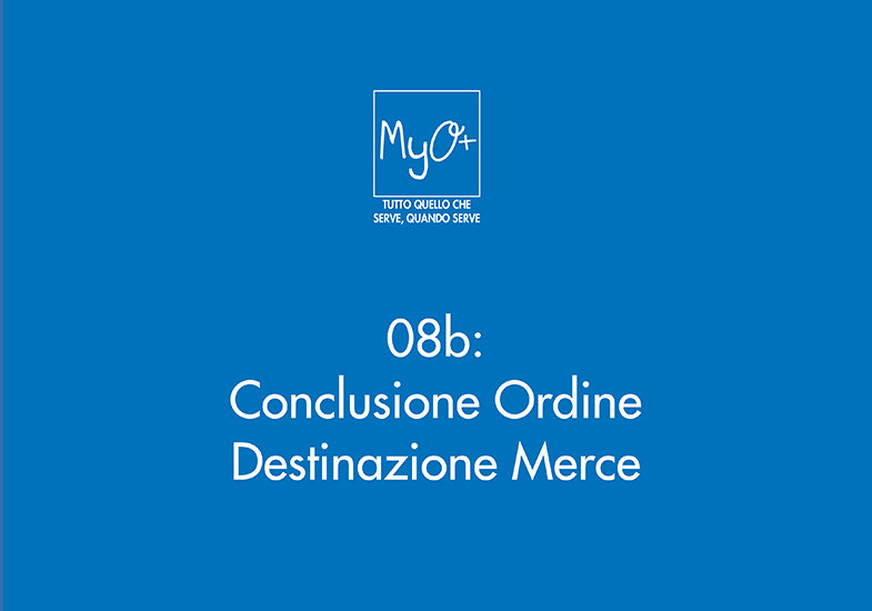 08b - Conclusione Ordine - Destinazione Merce